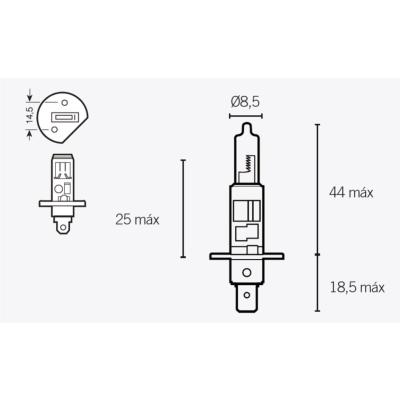 LAMPE / AMPOULE NARVA H1 12V 55W P14,5S