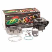 HAUT MOTEUR, Cylindre piston culasse SCOOTER FONTE TOP PERF BLACK TROPHY ADAPT. OVETTO / NEOS / SR50 / F12 / BIG MAX / MACH G