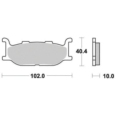 Plaquette de frein Organique Eco-Friction Route - MR269