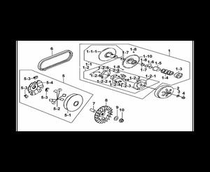  Courroie adaptable TGB X-MOTION 125 