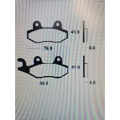 Plaquettes de frein TECNIUM Performance métal fritté - MR111