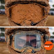 Film adhésif hydrophobe RFX Pro Series SmartFilm® pour masque moto - 62mm - pack de 3