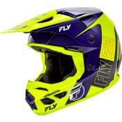 Casque FLY RACING Kinetic Rally - Hi-Vis/bleu/noir - TXL