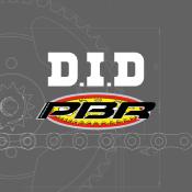 Kit chaîne DID/PBR 428NZ SDH 14/42 renforcé - DAELIM 125 DAYSTAR