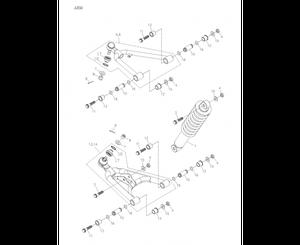 Triangle Supérieur droit noir ADLY 300 RS