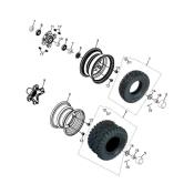 Jante AV et AR quad ADLY 320S 
