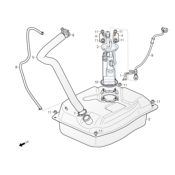Réservoir de carburant DAELIM 125 XQ1