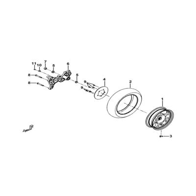 Disque de frein AR TGB Xmotion 125
