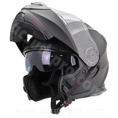 CASQUE MODULABLE NOEND PURE SC-34 DOUBLE ECRAN NOIR MAT  (ECE 22.06)