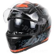 CASQUE INTEGRAL DOUBLE ECRAN NOEND ATTACK SC-33 NOIR ROUGE S (ECE 22.06)