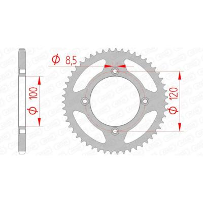 Couronne AFAM acier standard 38101 - 420 BETA