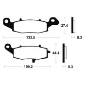 Plaquettes de frein CL BRAKES 2383A3+ métal fritté