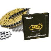 Kit chaîne AFAM 428 type R1 DAELIM VT125 EVOLUTION