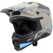 CASQUE CROSS NOEND DAGGER GRIS / BLEU MAT L
