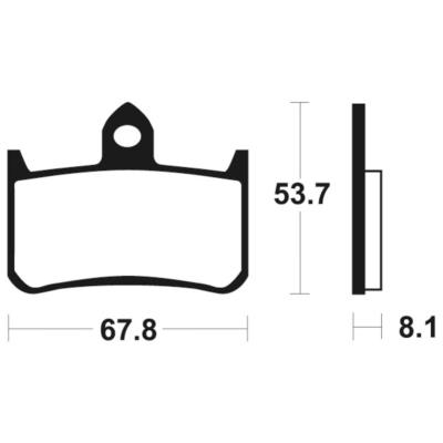 Plaquettes de frein TECNIUM Performance métal fritté - MF122