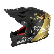 Casque SWAPS Cross BLUR S818 FULLGAZ NOIR/OR 