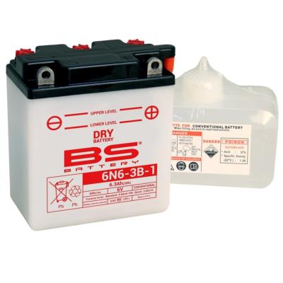 Batterie BS BATTERY conventionnelle SANS pack acide - 6N6-3B-1