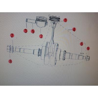 Piston ou vilebrequin KEEWAY FACT EVO 4T