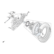 Disque de frein AR DAELIM S300 TOURING EURO4