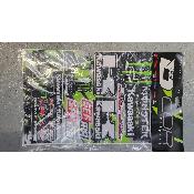 Planche de stickers Team MONSTER KAWASAKI