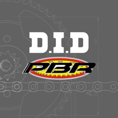 Kit chaîne DID/PBR 428NZ SDH 14/42 renforcé - DAELIM 125 DAYSTAR