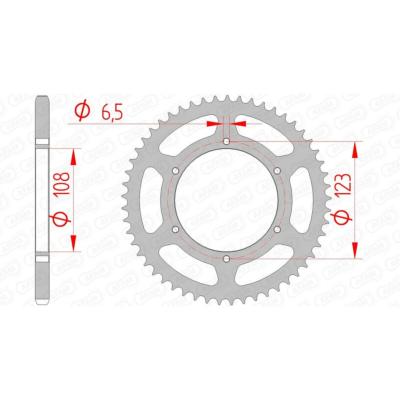 Couronne AFAM acier standard 92114  APRILIA DERBI PEUGEOT