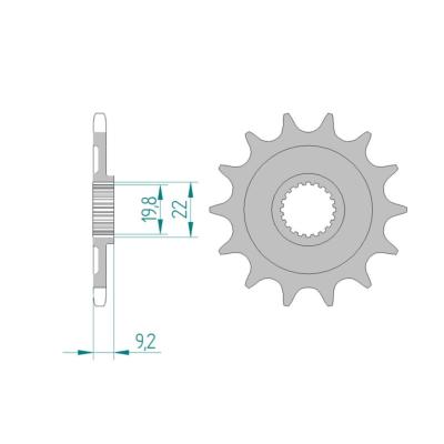 Pignon AFAM Type 24305 - 520