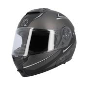 CASQUE INTEGRAL MODULABLE TRENDY MT-706 DV GRIS ANTHRACITE / SILVER MAT T55-56 S - ECE22-06