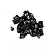 VIS M5X15 + 20 AGRAFES DE CARROSSERIE (SACHET DE 20 PIECES)