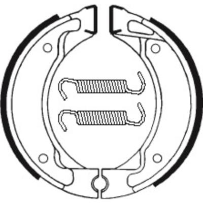 Mâchoires de frein TECNIUM Scooter/Street/Off-Road/Quad organique - BA050
