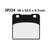 Plaquettes de frein NISSIN route semi-métallique - 2P234NS - MF77