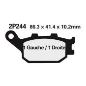 Plaquettes de frein NISSIN route semi-métallique - 2P244NS - MR157