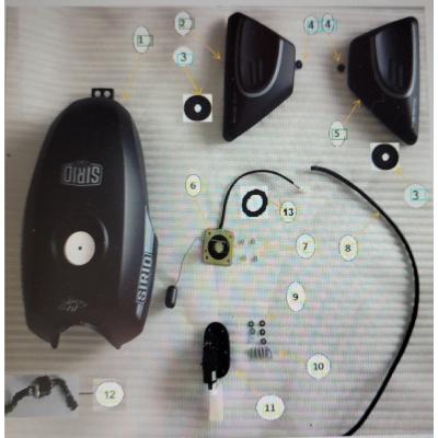 Réservoir Noir Mat ORCAL SIRIO EURO 5