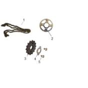 Couronne AR 45 dents origine  ORCAL 125 SIRIO