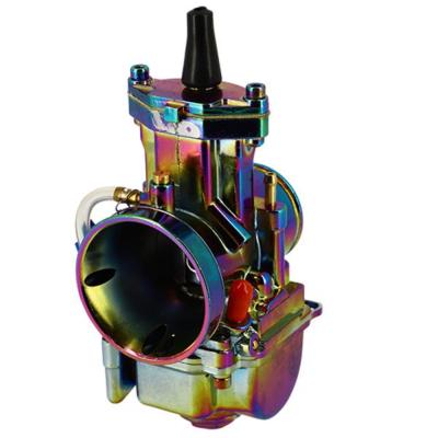 CARBURATEUR TYPE PWK 32 AVEC POWER JET (BOISSEAU PLAT / STARTER TIRETTE) NEOCHROME