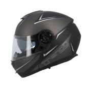 CASQUE INTEGRAL MODULABLE TRENDY MT-706 DV GRIS ANTHRACITE / SILVER MAT T55-56 S - ECE22-06