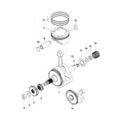 Piston ou vilebrequin Adly 500s