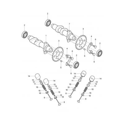SOUPAPE ADMISSION  HYOSUNG GV 125 AQUILA 2010-2013 EURO 3
