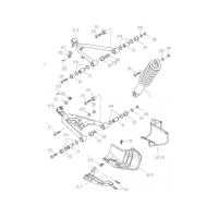 Triangle inférieur droit noir  ADLY 150 Thunderbike